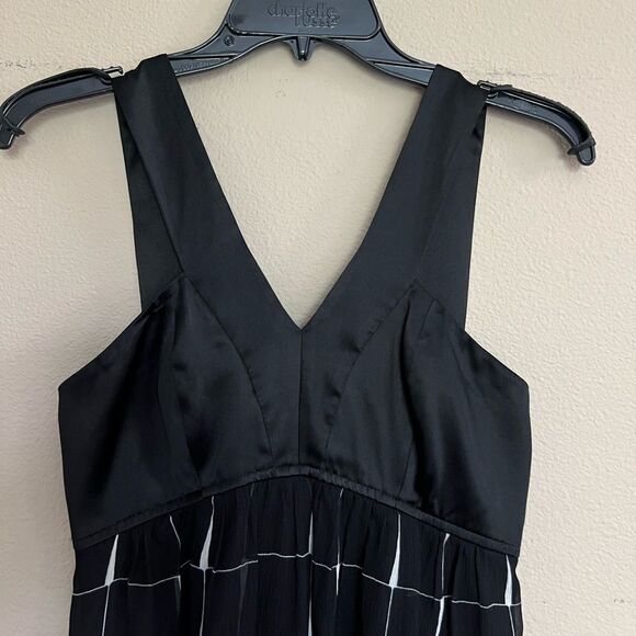 Express Vintage Babydoll Silk and Chiffon Dress - Picture 3 of 10